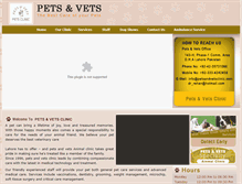 Tablet Screenshot of petsandvetsclinic.com